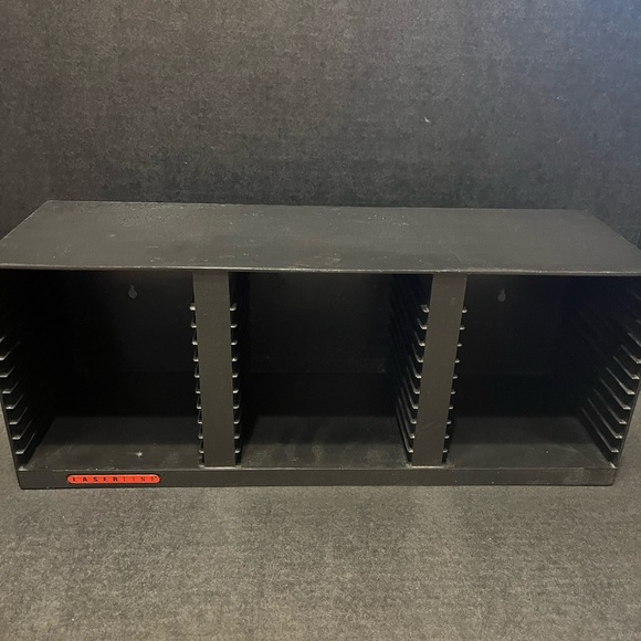 Laserline 36 CD Compact Disc Black  Storage Tower wall mountable Laser Line - Picture 1 of 5